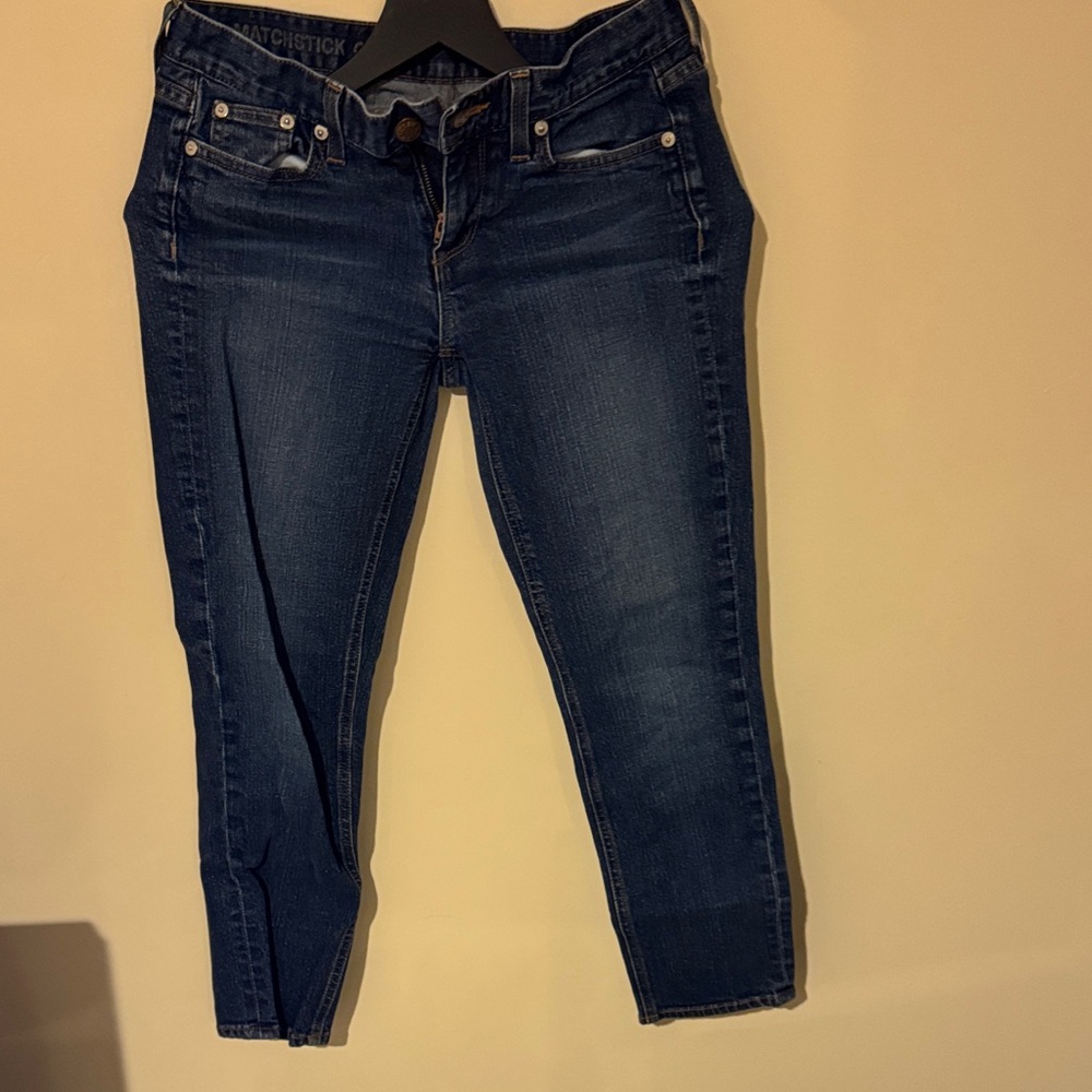J. Crew Matchstick Cropped Women's Blue Jeans